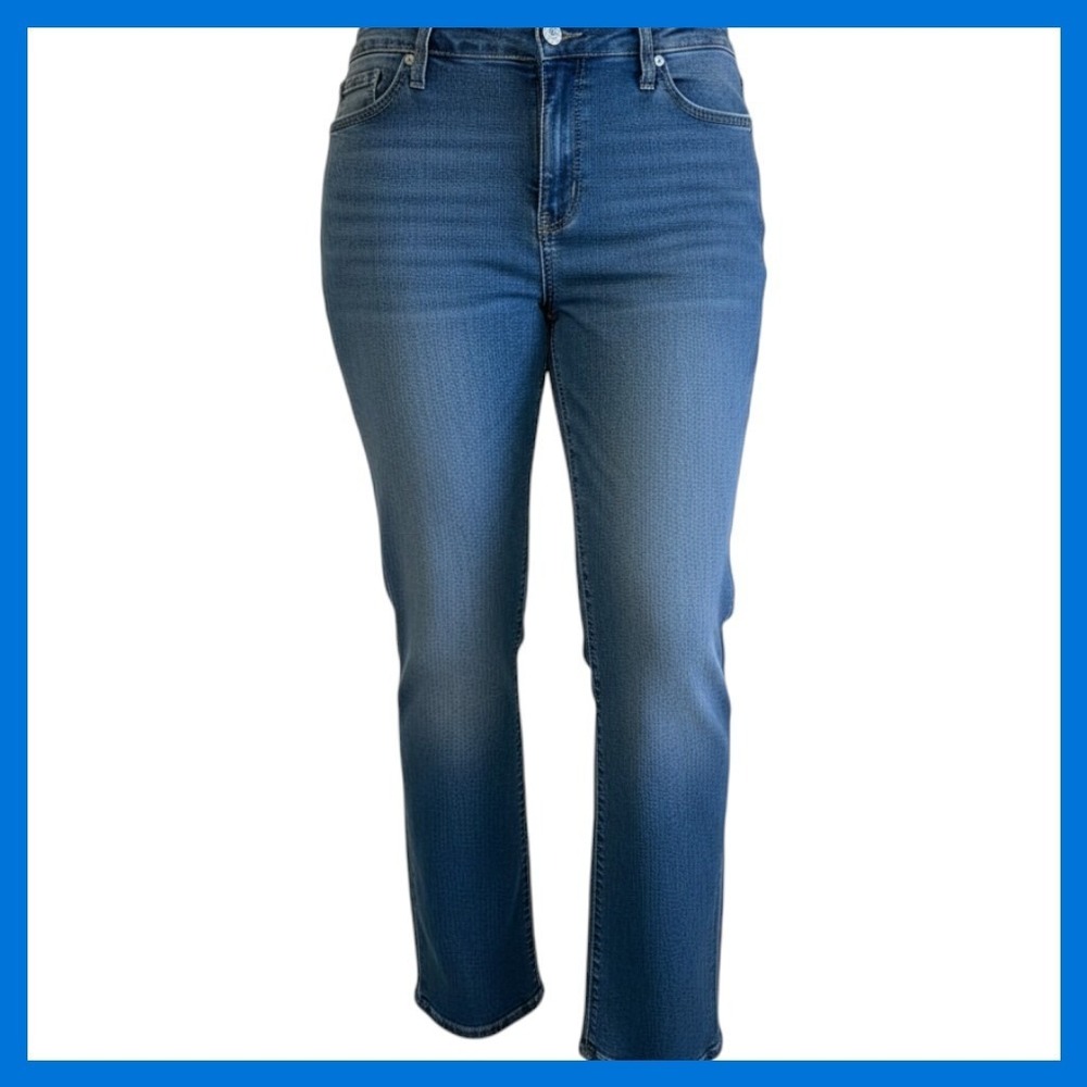 Wonderly Mid Rise Bootcut Jeans Size 16 Women Cotton Blend